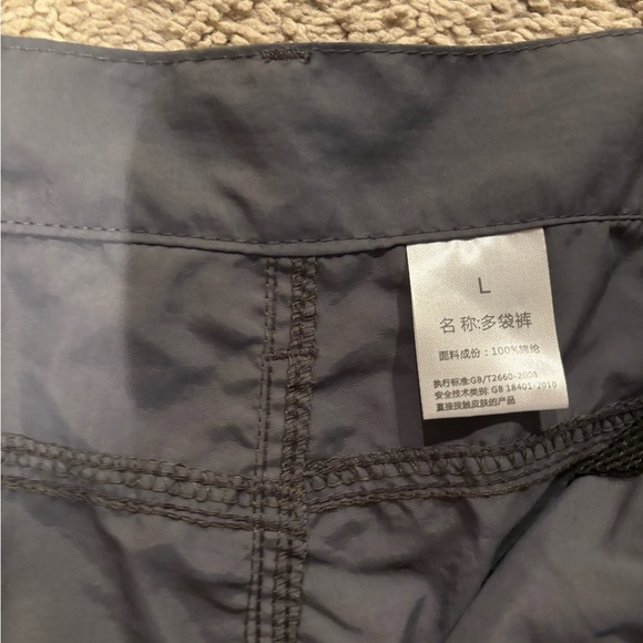 Men's Grey Cargo Pants - Picture 3 of 3